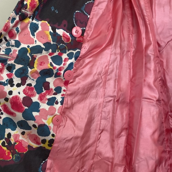 NWT Vertigo Paris New Colorful Double-Breasted Trench Coat SZ Medium - Picture 8 of 12